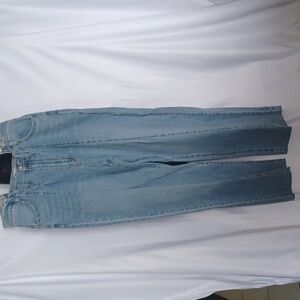 SO Super High Rise 90s Wide Leg Jeans Size 15/32W Unique waistband, raw hem Y2K